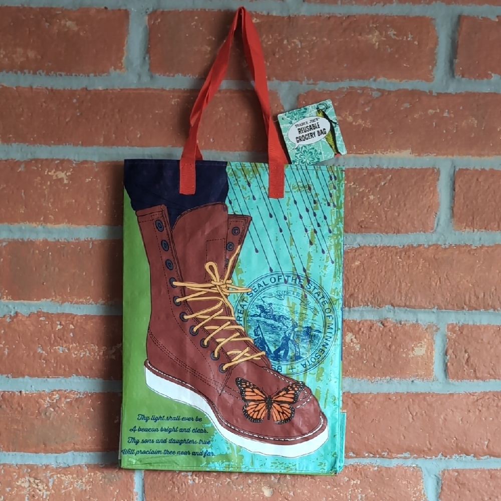 NWT Trader Joe's Limited Edition Minnesota Reusable Grocery Tote Bag